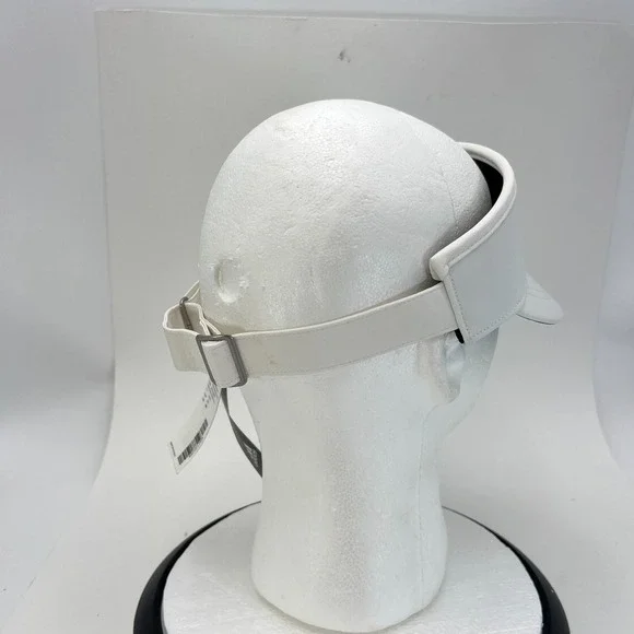 Kansas Jayhawks Adidas Aeroready Coach Sideline White OSFM Visor Hat Cap NEW - Picture 6 of 12